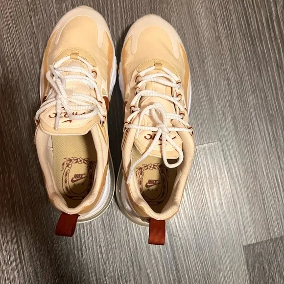 Nike Cream and Brown Sneakers with Air Technology