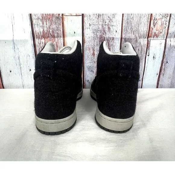 Nike Dunk High Vt Premium Wool Midnight Fog Shoes (472517-001) Mens 7 Rare Style