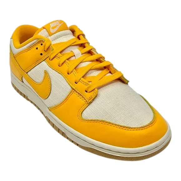 Nike Dunk Low Retro Premium Mens Sz. 11.5 Gold Leather Athletic Shoes HF4867 739