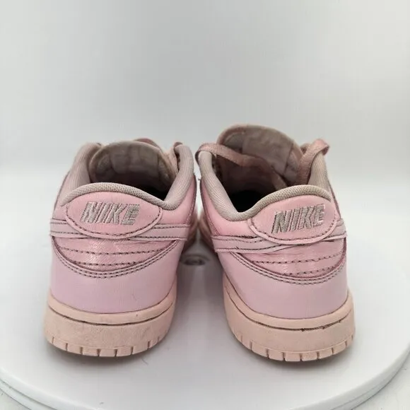 Nike Dunk Low SE Youth Sz 1Y AA3146 601 Triple Prism Pink Leather Training Shoes