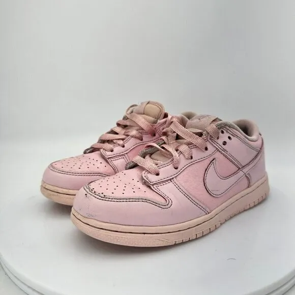 Nike Dunk Low SE Youth Sz 1Y AA3146 601 Triple Prism Pink Leather Training Shoes