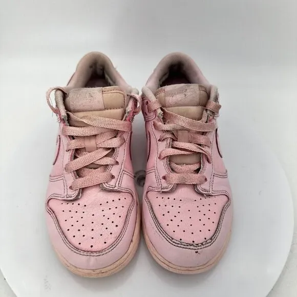 Nike Dunk Low SE Youth Sz 1Y AA3146 601 Triple Prism Pink Leather Training Shoes