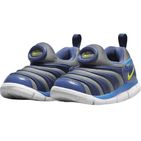 Nike Dynamo Free Navy Gray Toddler Kid Child Shoe Size 5C NEW 343938-030