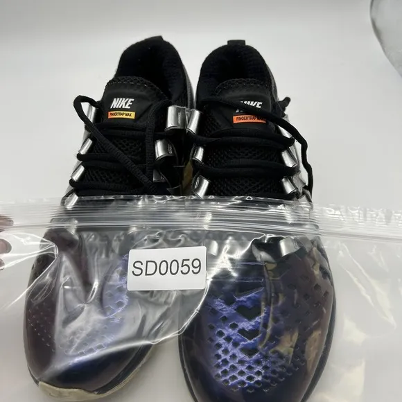 Nike Fingertrap Max Shoes Mens Size 10 Black Silver Purple Training 644672-501