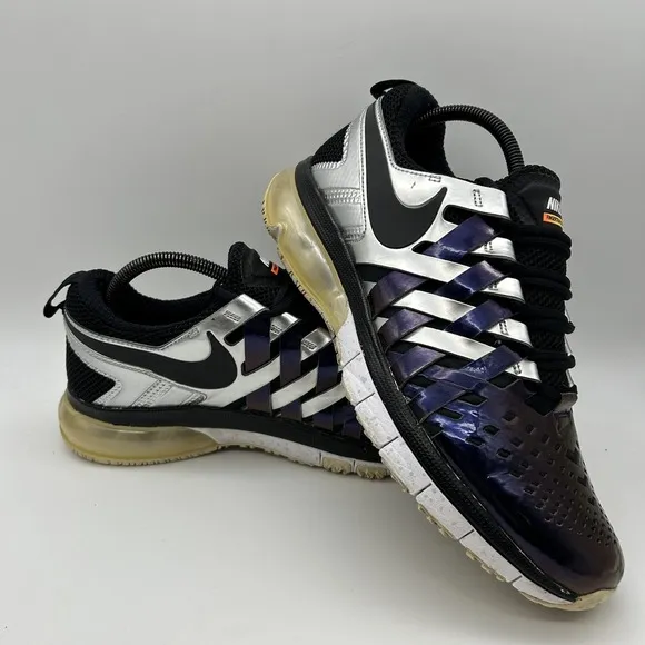 Nike Fingertrap Max Shoes Mens Size 10 Black Silver Purple Training 644672-501