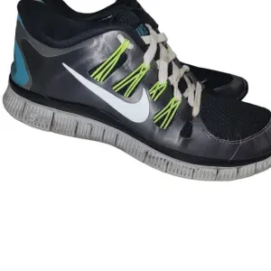 Nike Free 5.0 Running Training Shoes Black Yellow Womens Size 7