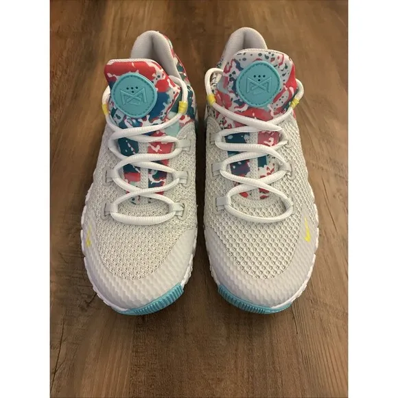 Nike Free Metcon 4 White Teal Pink Gym Training Shoes DQ0304-001 Women Size 6.5