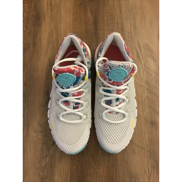 Nike Free Metcon 4 White Teal Pink Gym Training Shoes DQ0304-001 Women Size 6.5