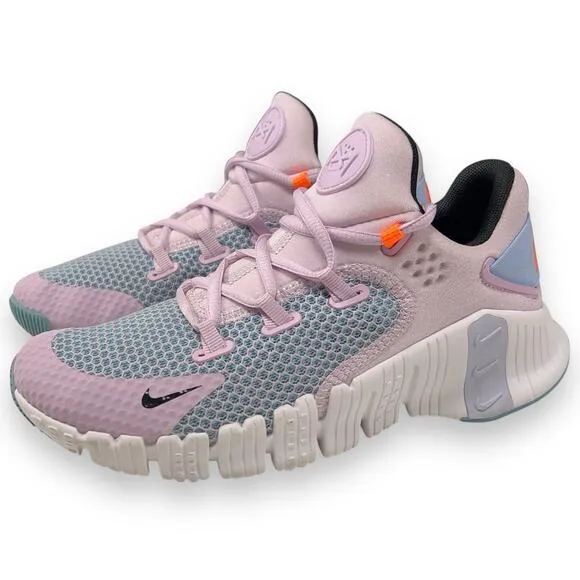 Nike Free Metcon 4 Womens Size 6.5 Gym Training Shoes Doll Black Worn Blue