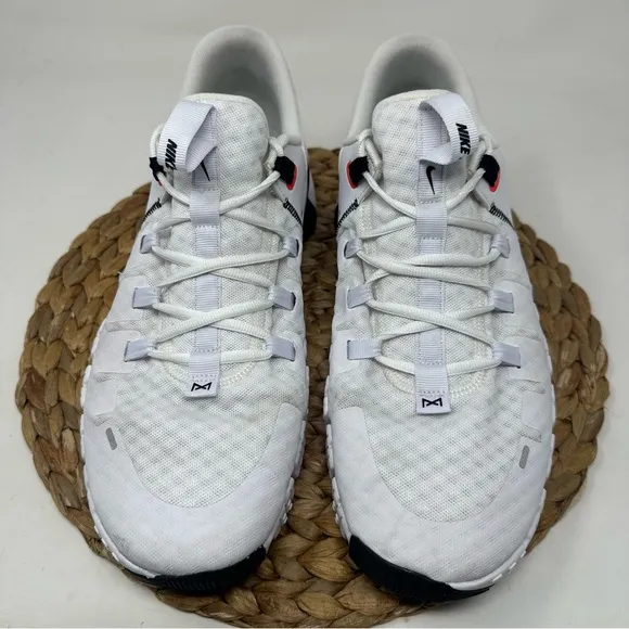 Nike Free Metcon 5 Training Shoes White Bright Crimson Size 14 Men's