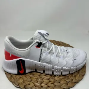 Nike Free Metcon 5 Training Shoes White Bright Crimson Size 14 Men's
