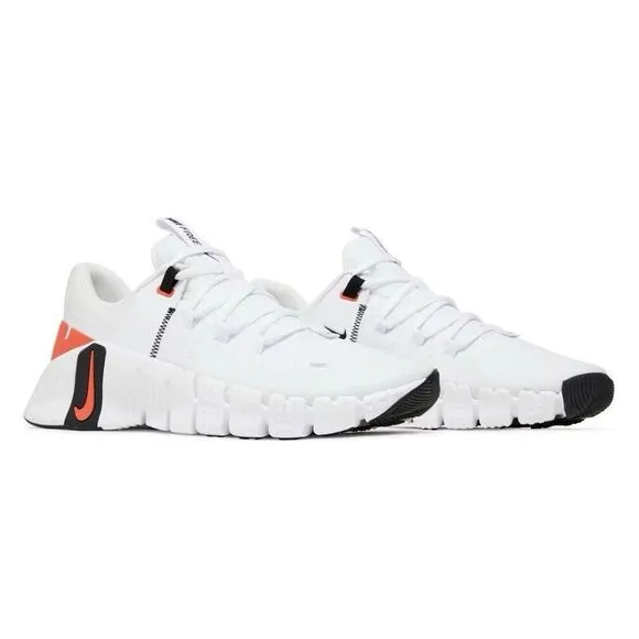 Nike Free Metcon 5 White Bright Crimson DV3949-100 Men's Shoes Training Sz 10.5