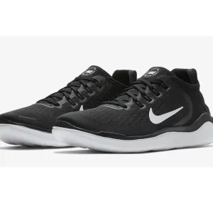Nike Free RN 2018 Black/White Size 10 942836-001 Men's Running Shoes