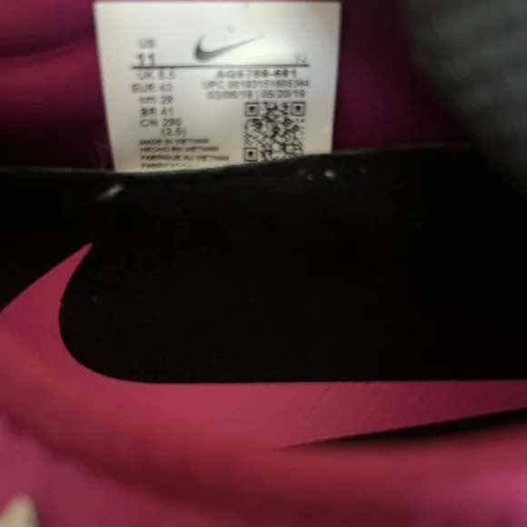 Nike Free Rn Flykint 3.0 Running Shoes Burgundy AQ5708-601 Women Size 11