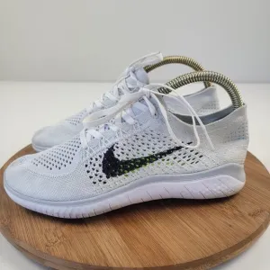 Nike Free RN Flyknit 2017 'White Platinum' Women's Running Shoes 942839-100 Sz 8