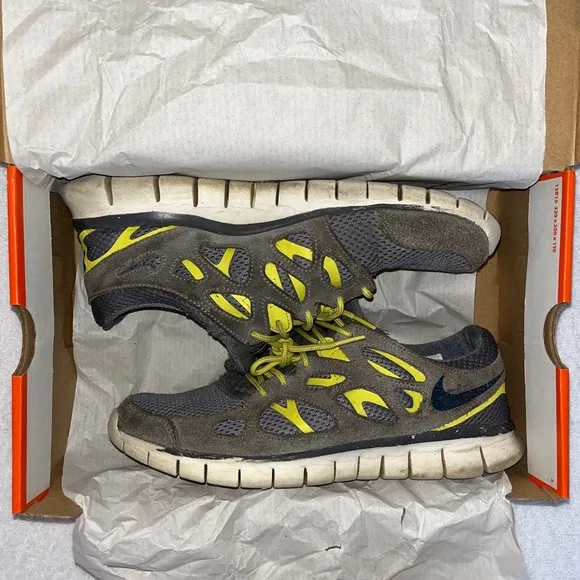 Nike Free Run 2 Running Shoes Sneakers Cool Gray Armory