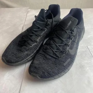 Nike Free Run 5.0 Triple Black Mens Running Training Shoes Size 12
