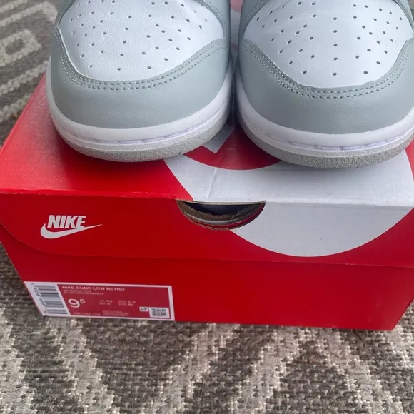 Nike Gray Fog Dunk Low Sneakers
