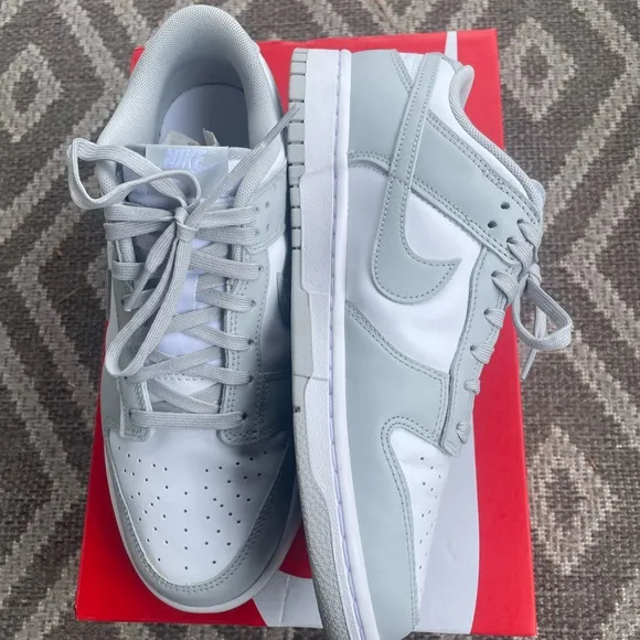 Nike Gray Fog Dunk Low Sneakers
