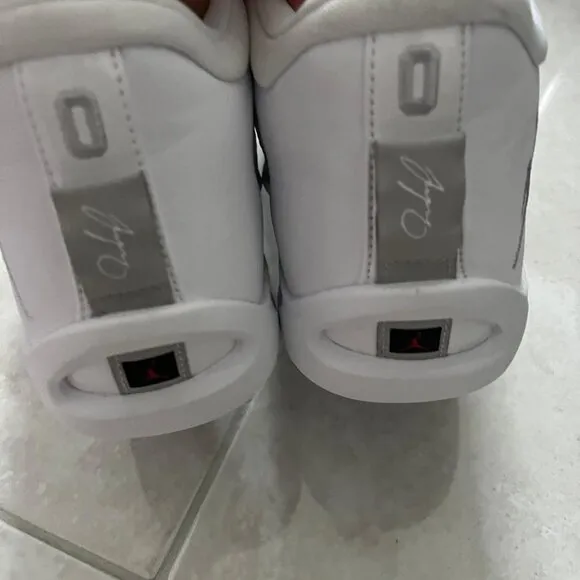 NIKE Jordan Tatum 1 Team Bank Basketball Shoes (FB2863-100, White/White/Grey