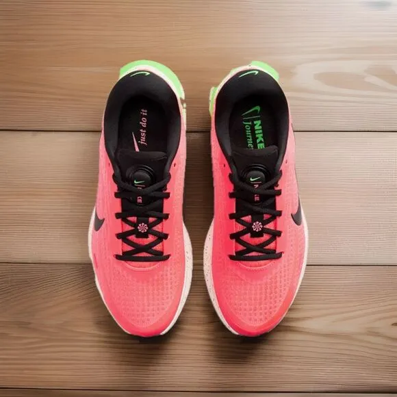 Nike Journey Run Hot Punch Neon Green HJ7352-674 Women Size 6 Mens 4.5
