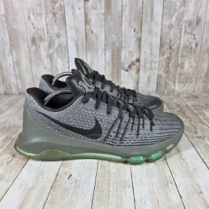 Nike KD 8 Basketball‎ Shoes Sneakers Athletic Training Gray Green Size 10