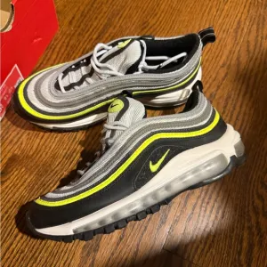 Nike Kids Air Max 97 Black and Yellow Shoes