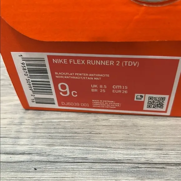 Nike Kids Flex Runner 2 Black Shoes