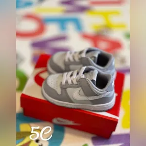 Nike Kids Shoes - Grey Dunk Low