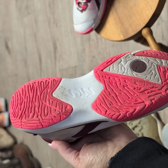 Nike Maroon and Gray Athletic Shoes