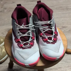 Nike Maroon and Gray Athletic Shoes