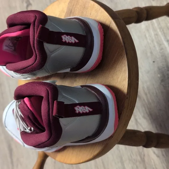 Nike Maroon and Gray Athletic Shoes