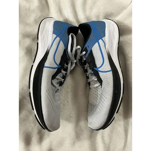Nike Mens CW7356009 Pure Platinum Photo Blue Air Zoom Pegasus 38 Size 13 Sneaker