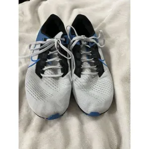 Nike Mens CW7356009 Pure Platinum Photo Blue Air Zoom Pegasus 38 Size 13 Sneaker