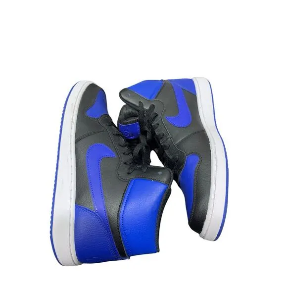 Nike Men's Ebernon Mid Sneaker Shoes Black Game Royal White Size 11 AQ1773 001