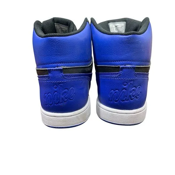 Nike Men's Ebernon Mid Sneaker Shoes Black Game Royal White Size 11 AQ1773 001