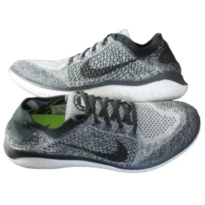Nike Men's Free RN Flyknit 2018 Running Training Shoes White Black Sizes NIB