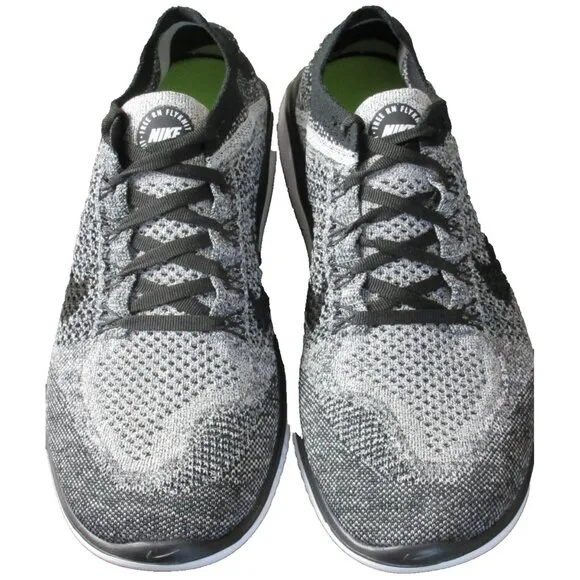 Nike Men's Free RN Flyknit 2018 Running Training Shoes White Black Sizes NIB