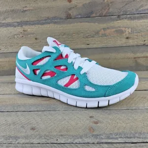 Nike Men's Free Run 2 Running Training Shoes White Teal Red NEW