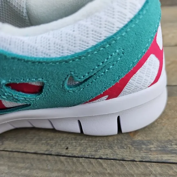 Nike Men's Free Run 2 Running Training Shoes White Teal Red NEW