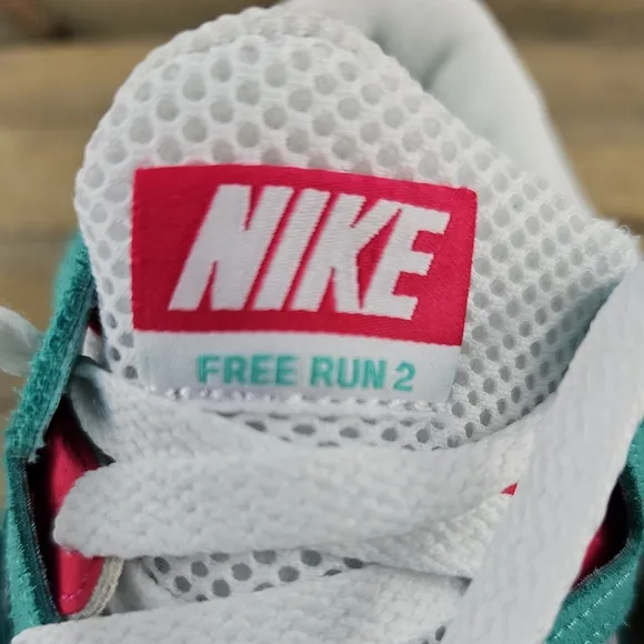 Nike Men's Free Run 2 Running Training Shoes White Teal Red NEW