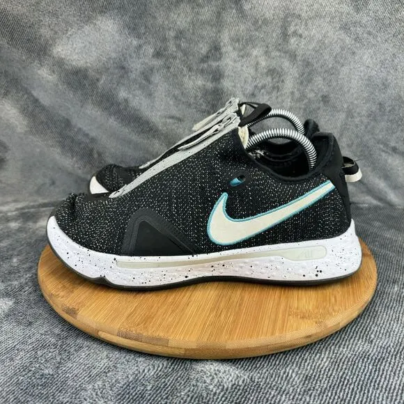 Nike Mens PG 4 CD5079-00 Black Blue Basketball Running Training Sneakers Size 10