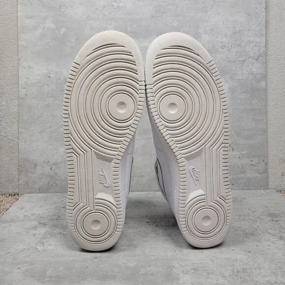 Nike‎ Mens Size 14 Air Force 1 Mid Shoes Sneakers Triple White CW2289-111