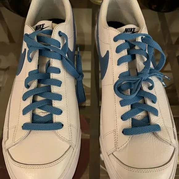 Nike Men's blazer “Low” White and Blue Sneakers size 11 NWOT