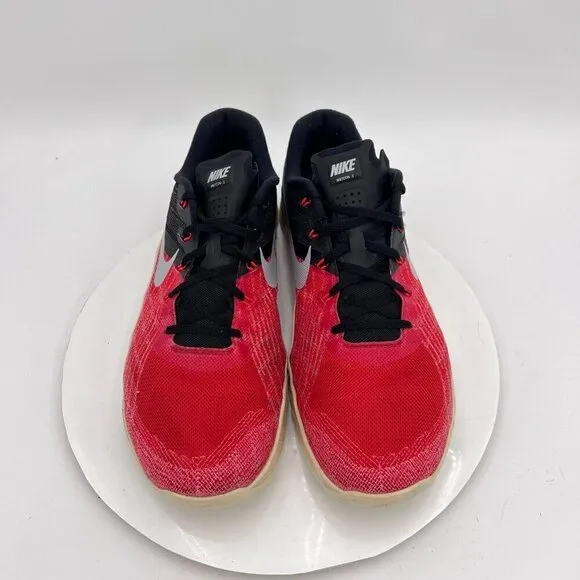 Nike Metcon 3 Men Size 13 853928-600 Gray University Red Training Lifting Shoes