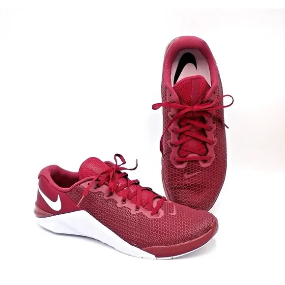 Nike Metcon 5 Training Shoes Red Maroon AQ1189- 692 Men's Size 14 With Inserts