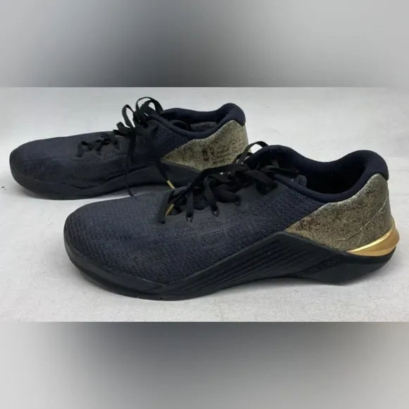 Nike Metcon 5 X Training Shoes Men's Size 12 Black/Gold Excellent MSRP $139.99