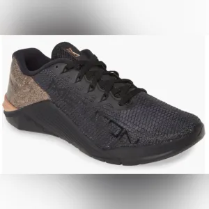Nike Metcon 5 X Training Shoes Men's Size 12 Black/Gold Excellent MSRP $139.99