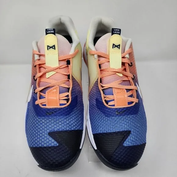 Nike Metcon 7 Mens 10 AMP Sunset Orange Blue Training Fitness Gym Shoes