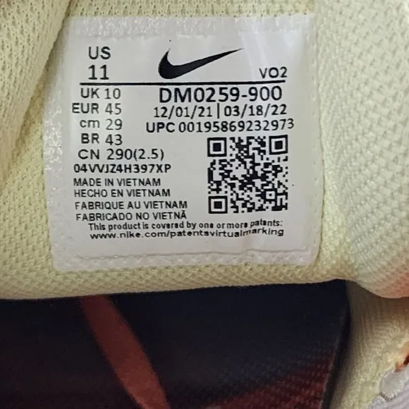 Nike Metcon 7 Mens 11 AMP Sunset Orange Blue Training Fitness Gym Shoes